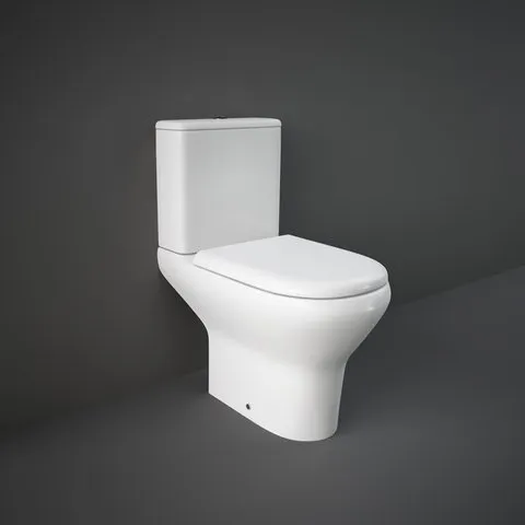 RAK COMPACT CC (BACK OPEN) WC (S-TRAP) + WATER TANK + SEAT&COVER [UREA] (64CM)